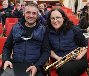 John J Murphy and Anne Marie O' Keeffe of Kiskeam Brass Band